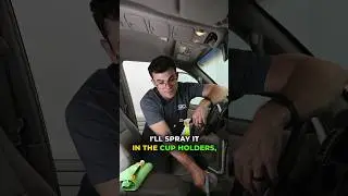 Detail nasty cup holders in 2 seconds 🤮 #autodetailing #detailers #detailing #cardetailing