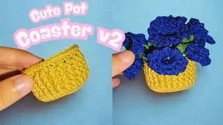 🧶 Crochet Pot Coaster v.2 | Aesthetic Handmade Design 🌸