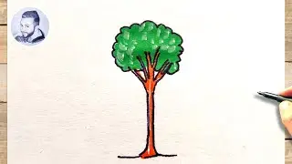 Comment dessiner un arbuste facile