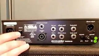 Acoustic B600HD Bass Head demo