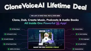CloneVoiceAI Lifetime Deal - Create VoiceClones, Music, Podcasts and Audiobooks In One app