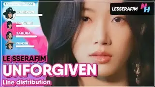 LE SSERAFIM - 'UNFORGIVEN (feat. Nile Rodgers)' (Line Distribution Color Coded) @nawaii_k