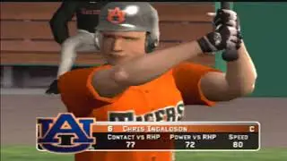 (Auburn Tugers vs Texas Tech Red Raiders) College Playoffs Game  (MVP 07 NCAA Baseball)