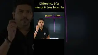 Difference Between Mirror & Lens Formula #shorts #science #physics