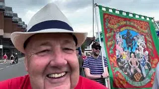 Chesterfield May Day Rally 2024 #march #banners #union #mayday #brassband