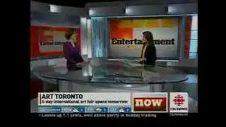 CBC News Now with Carole MacNeil at Art Toronto 2011