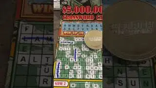 $20 Crossword Cash Florida lottery scratch off #lottery #crossword #win #shorts