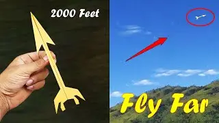 Paper Plane 2000 FEET!! How to Make Paper Airplane That Flies Far