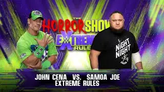WWE 2K24 - JOHN CENA VS SAMOA JOE EXTREME RULES FIGHT - FULL MATCH | wwe 2k24 gameplay 👌