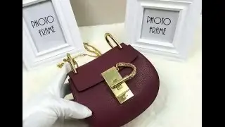 Chloe Nano Drew Bag Oxblood