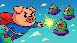 Суперсвин спасает Землю! Эпическая битва с инопланетянами и суперспособностями 🐷⚡ - 06