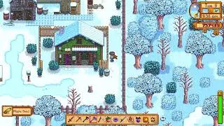 Relaxing Stardew - quiet chill Winter Yr1 on Farming Farm Part 13 - Finally Ancient Fruit!