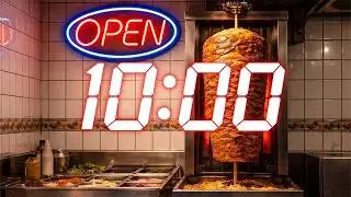🔥 10 Hours of Kebab Rotating (Satisfying FastFood Loop)