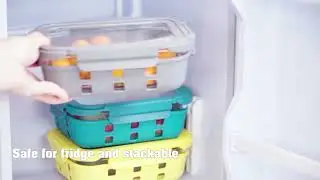 glass food container with silicone sleeve
