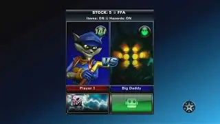 PlayStation All Stars Battle Royale Sly Cooper VS Big Daddy