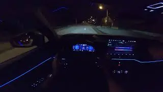 2025 &Scaron;koda Kodiaq 1.5 eTSI 110 kW | night POV driving
