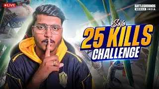 SOLO 25 KILLS CHALLENGE | BGMI RUSH GAMEPLAY | BGMI LIVE #bgmi #wearesovereign
