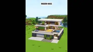 modern house #minecraft #shorts #minecraftbuilding