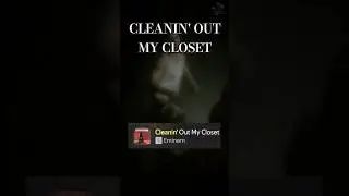 Cleanin&rsquo; Out My Closet 🧹🚪 but it's made out of Spotify Songs🔥 #eminem #lyrics #hiphop #rap
