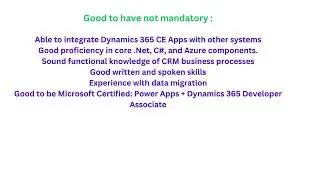 Microsoft Dynamics Technical Consultant Walk in Interview Consultant Walk in Interview