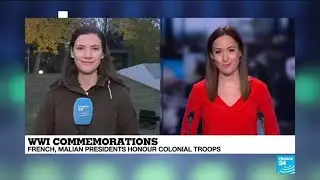 Macron honours colonial troops: 
