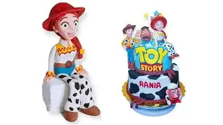مجسم شخصية جيسي بعجينه السكر لتزين الكيك من شخصيات toy story