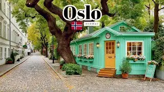 Oslo, Norway 🇳🇴 - Summer Walk - 4K HDR Walking Tour