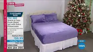 Warm   Cozy Plush Sheet Set with Extra Pillowcases