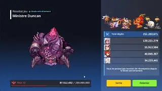 Guardian Tales Raid - Lucy - Randi - Vishuvac - Kamael vs Duncan [Dark] (251,2)