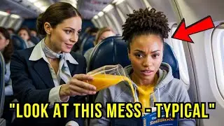 Flight Attendant Spills Juice on Black Girl and Laughs, Unaware She&rsquo;s The Airline CEO in Disguise!