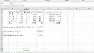 Direct and Indirect standard mortality rates | Crude mortality rate | Standardized mortality rate