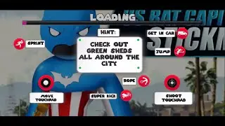 ►Bat Stickman Rope Hero Kill Mafia Gangster Android Walkthrough.