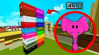 New Sprunki OC Elly (from Pocoyo) Added in Colored Boxes in Minecraft Pe!