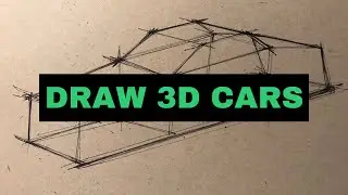 ISOMETRIC VIEW - How To Draw 3D Cars In Perspective - Tutorial by Mr. Dong《東群先生》
