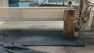  Denim hot melt adhesive applicator with gold glitter spreader