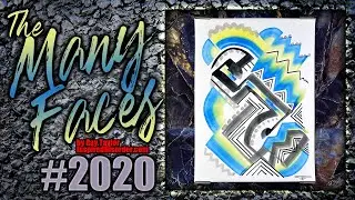 TMF2020 Abstract Face, Original Ink Painting Ray Taylor Art, Making of, Timelapse , process video