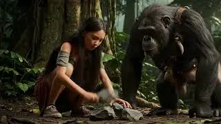 Epic Forest  Escape | Prehistoric animal Saves the Girl