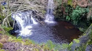 Hebden bridge mountain biking. random detour to a waterfall!