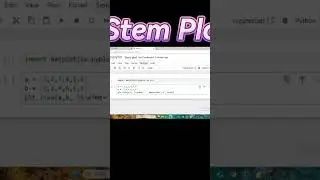 stem Plot using matplotlib #datascience #datavisualization #matplotlib #python #pythontutorial