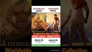 Adipurush 🆚 Hanuman Movie 15 Day Comparison Box Office || #shorts #salaar #animal #hanuman #kalki