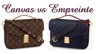 Louis Vuitton Pochette Metis wear and tear Comparison- Empreinte VS Canvas