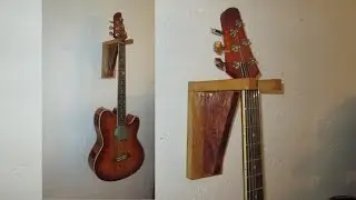 Como hacer Soporte  de madera Para Guitarra (#5 ) FACIL