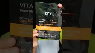 Renee Vitamin C Sheet Mask ✨ || #ren&eacute;e #sheetmaskreview #sheetmask #skincare #review #youtubeshorts