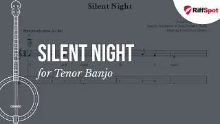 Silent Night Easy Tenor Banjo Tab (CGDA Tuning)