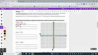 Topic 9 Lesson 1 Notes - Identifying Quadrants and Plotting and Labeling Points on a Coordinate Plan
