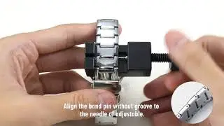 Remove the strap with a special adjustment tool