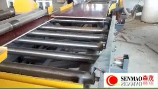 CNC full automatic plywood edge trimming saw for woodworking machine
