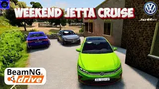 Weekend Vibes 🚗 | Relaxing Drive in the Volkswagen Jetta | BeamNG Drive