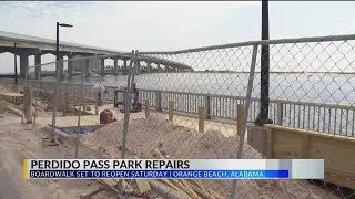 Portion of Perdido Pass boardwalk set to reopen Saturday in Orange Beach