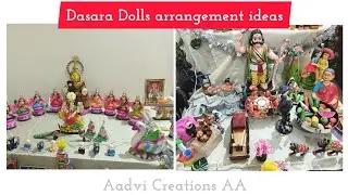 Navratri golu decoration ideas at home | Dasara dolls arrangements #dasaradolls  @aadvicreations_aa